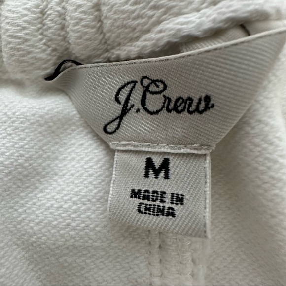 J. Crew Denim Jogger Pant Women's‎ Medium M Natural White Pull On Drawstring - Picture 4 of 7